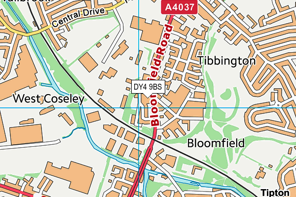 DY4 9BS map - OS VectorMap District (Ordnance Survey) DY4 9BS map - OS VectorMap District (Ordnance Survey)