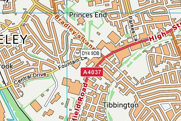 DY4 9DB map - OS VectorMap District (Ordnance Survey) DY4 9DB map - OS VectorMap District (Ordnance Survey)