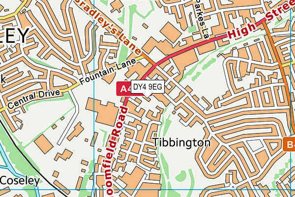 DY4 9EG map - OS VectorMap District (Ordnance Survey) DY4 9EG map - OS VectorMap District (Ordnance Survey)