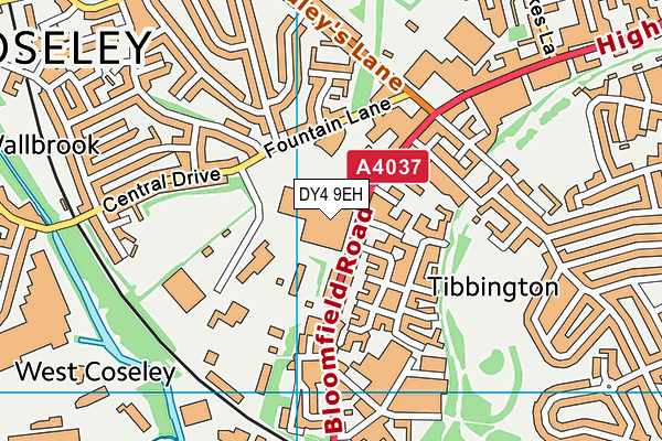 DY4 9EH map - OS VectorMap District (Ordnance Survey) DY4 9EH map - OS VectorMap District (Ordnance Survey)