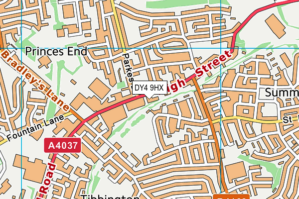 DY4 9HX map - OS VectorMap District (Ordnance Survey) DY4 9HX map - OS VectorMap District (Ordnance Survey)