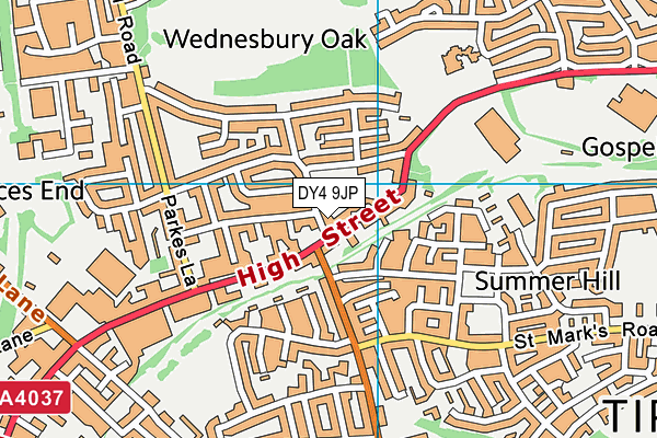DY4 9JP map - OS VectorMap District (Ordnance Survey) DY4 9JP map - OS VectorMap District (Ordnance Survey)