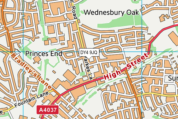 DY4 9JQ map - OS VectorMap District (Ordnance Survey)