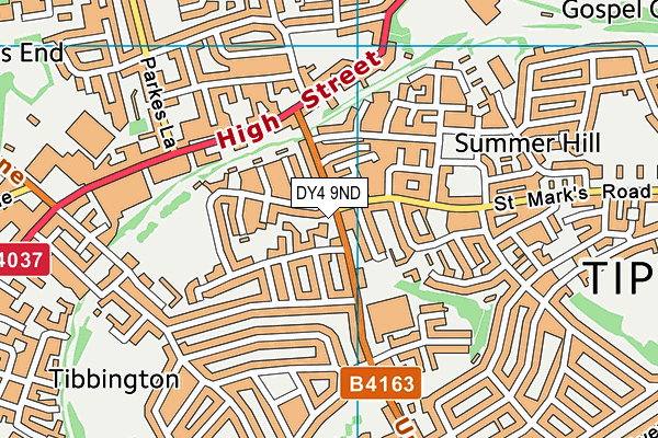 DY4 9ND map - OS VectorMap District (Ordnance Survey)