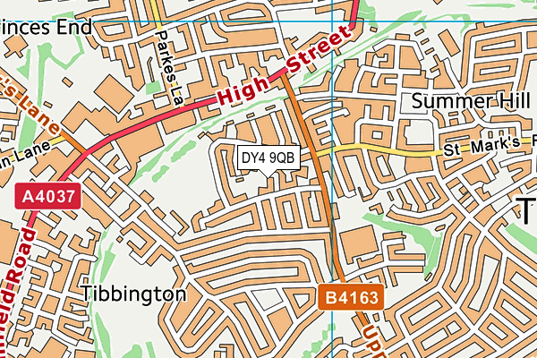 DY4 9QB map - OS VectorMap District (Ordnance Survey) DY4 9QB map - OS VectorMap District (Ordnance Survey)