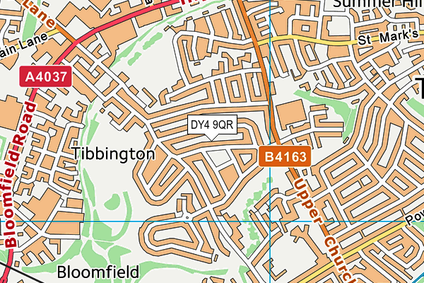 DY4 9QR map - OS VectorMap District (Ordnance Survey) DY4 9QR map - OS VectorMap District (Ordnance Survey)