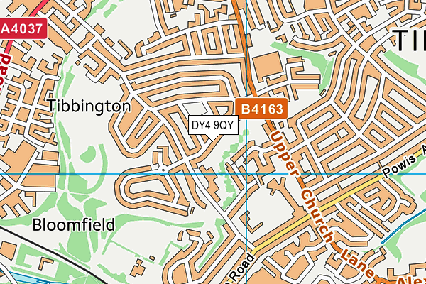 DY4 9QY map - OS VectorMap District (Ordnance Survey)