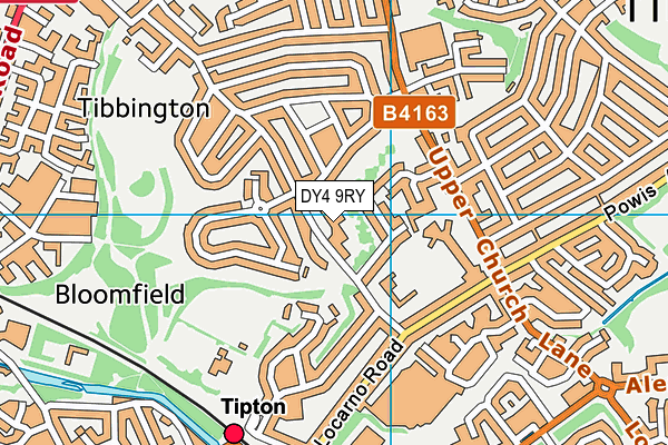 DY4 9RY map - OS VectorMap District (Ordnance Survey) DY4 9RY map - OS VectorMap District (Ordnance Survey)