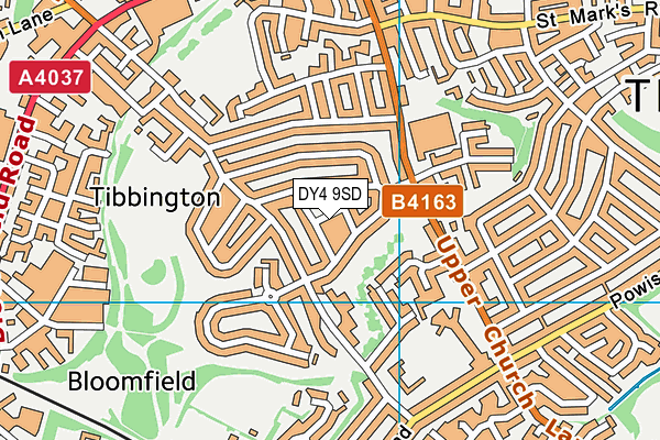 DY4 9SD map - OS VectorMap District (Ordnance Survey) DY4 9SD map - OS VectorMap District (Ordnance Survey)
