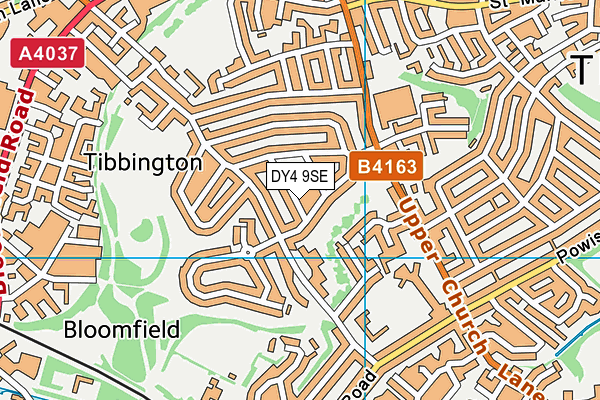 DY4 9SE map - OS VectorMap District (Ordnance Survey) DY4 9SE map - OS VectorMap District (Ordnance Survey)