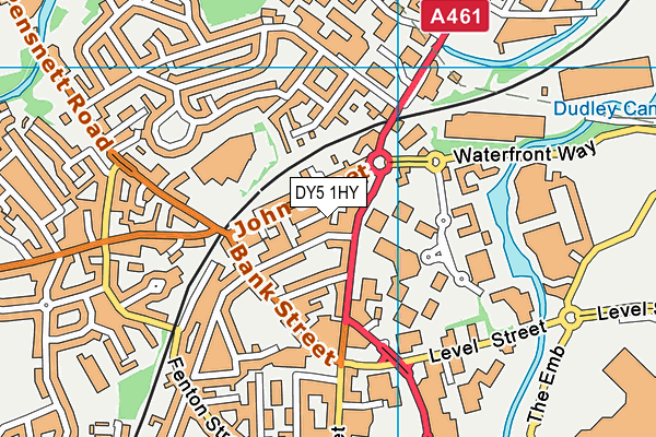 DY5 1HY map - OS VectorMap District (Ordnance Survey)