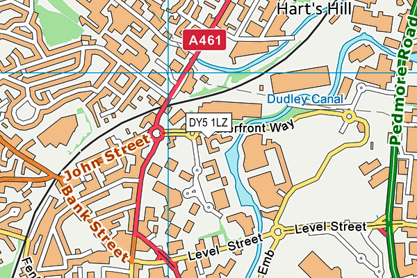 DY5 1LZ map - OS VectorMap District (Ordnance Survey) DY5 1LZ map - OS VectorMap District (Ordnance Survey)