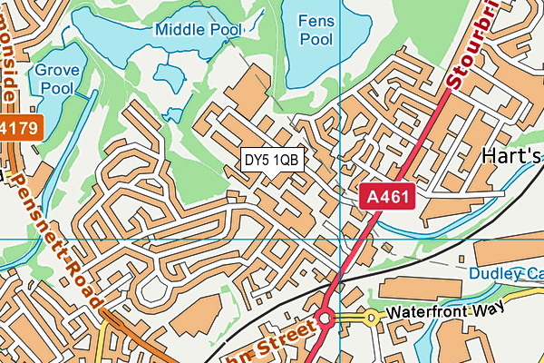 DY5 1QB map - OS VectorMap District (Ordnance Survey) DY5 1QB map - OS VectorMap District (Ordnance Survey)