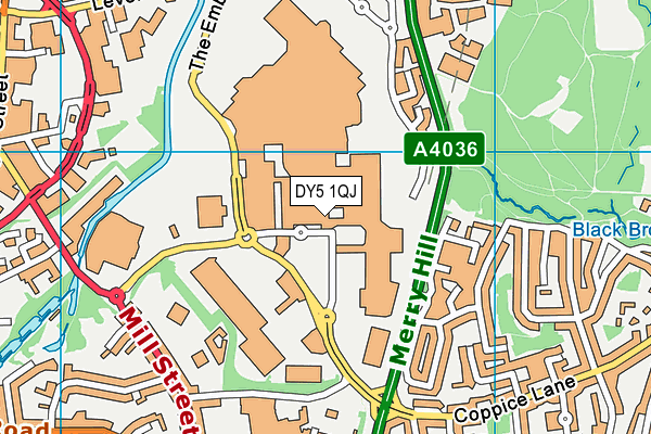 DY5 1QJ map - OS VectorMap District (Ordnance Survey) DY5 1QJ map - OS VectorMap District (Ordnance Survey)