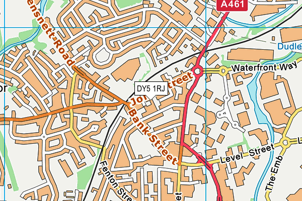 DY5 1RJ map - OS VectorMap District (Ordnance Survey)