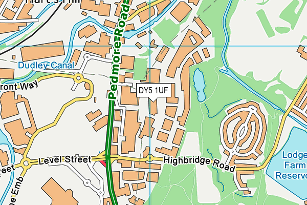 DY5 1UF map - OS VectorMap District (Ordnance Survey) DY5 1UF map - OS VectorMap District (Ordnance Survey)