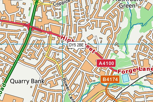 DY5 2BE map - OS VectorMap District (Ordnance Survey) DY5 2BE map - OS VectorMap District (Ordnance Survey)