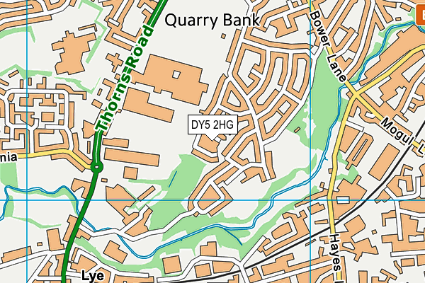 DY5 2HG map - OS VectorMap District (Ordnance Survey) DY5 2HG map - OS VectorMap District (Ordnance Survey)