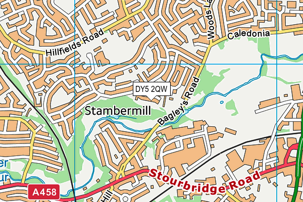 DY5 2QW map - OS VectorMap District (Ordnance Survey) DY5 2QW map - OS VectorMap District (Ordnance Survey)