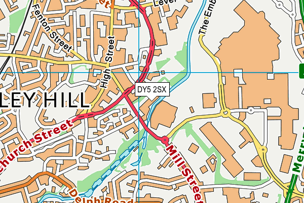 DY5 2SX map - OS VectorMap District (Ordnance Survey)