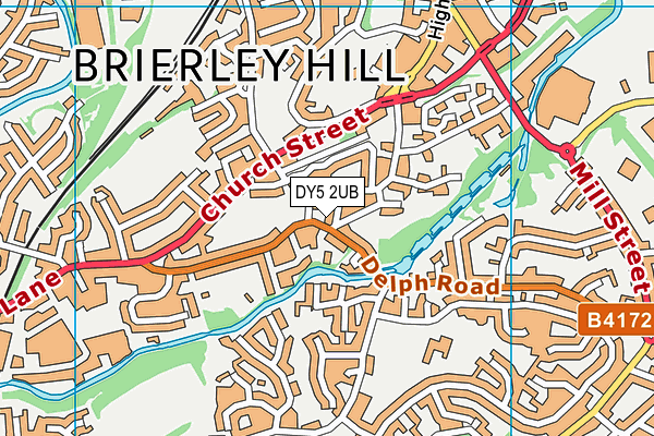 DY5 2UB map - OS VectorMap District (Ordnance Survey)