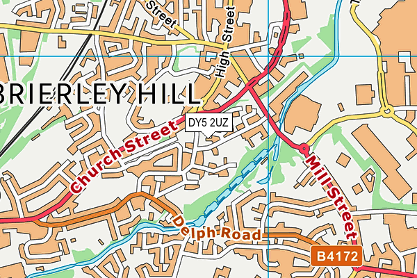 DY5 2UZ map - OS VectorMap District (Ordnance Survey) DY5 2UZ map - OS VectorMap District (Ordnance Survey)