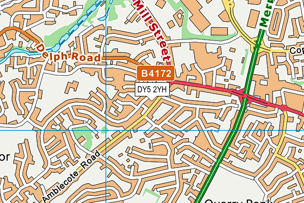 DY5 2YH map - OS VectorMap District (Ordnance Survey) DY5 2YH map - OS VectorMap District (Ordnance Survey)