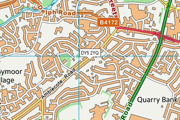 DY5 2YQ map - OS VectorMap District (Ordnance Survey)