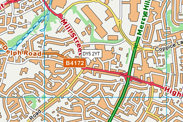 DY5 2YT map - OS VectorMap District (Ordnance Survey) DY5 2YT map - OS VectorMap District (Ordnance Survey)