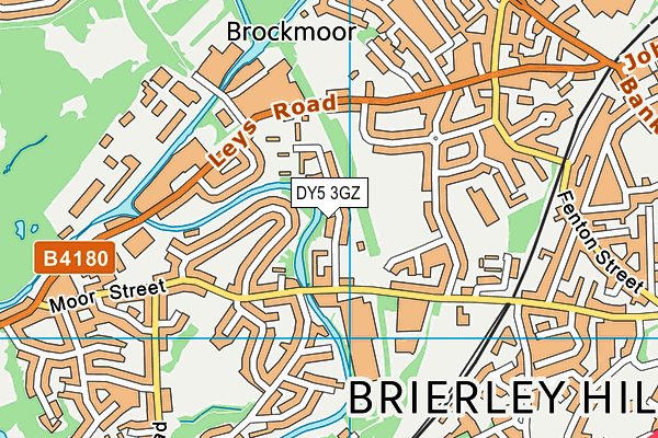 DY5 3GZ map - OS VectorMap District (Ordnance Survey)