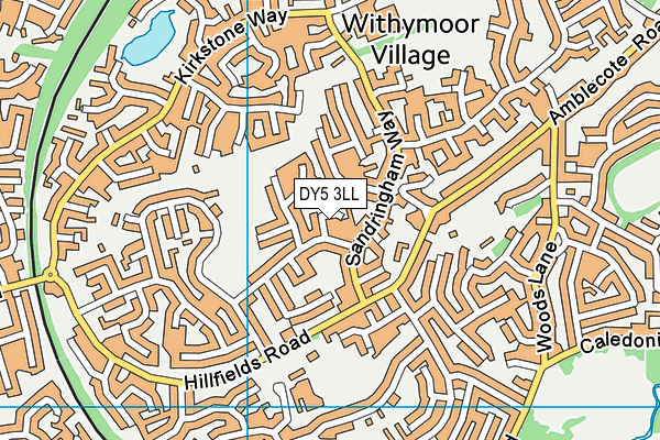 DY5 3LL map - OS VectorMap District (Ordnance Survey) DY5 3LL map - OS VectorMap District (Ordnance Survey)