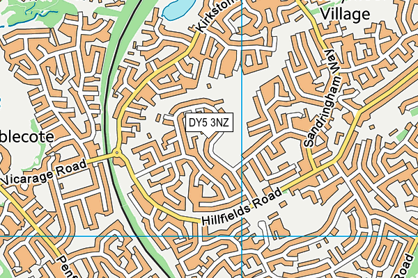 DY5 3NZ map - OS VectorMap District (Ordnance Survey) DY5 3NZ map - OS VectorMap District (Ordnance Survey)