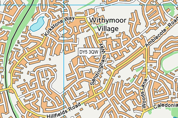 DY5 3QW map - OS VectorMap District (Ordnance Survey) DY5 3QW map - OS VectorMap District (Ordnance Survey)