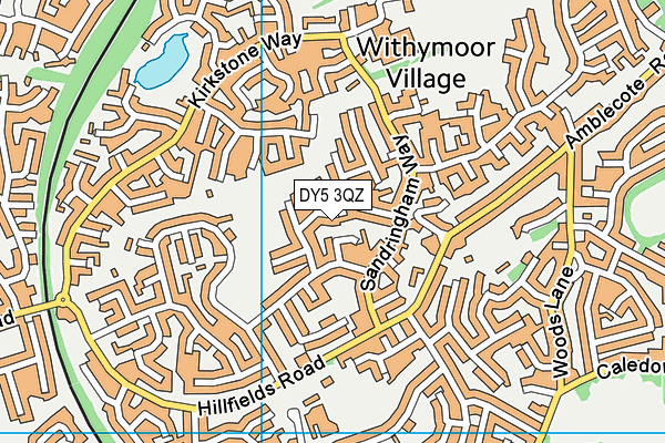 DY5 3QZ map - OS VectorMap District (Ordnance Survey) DY5 3QZ map - OS VectorMap District (Ordnance Survey)