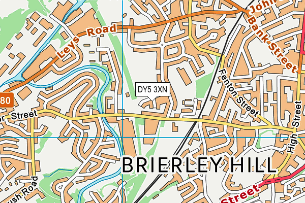 DY5 3XN map - OS VectorMap District (Ordnance Survey) DY5 3XN map - OS VectorMap District (Ordnance Survey)
