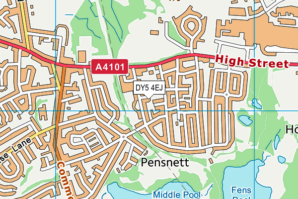 DY5 4EJ map - OS VectorMap District (Ordnance Survey) DY5 4EJ map - OS VectorMap District (Ordnance Survey)