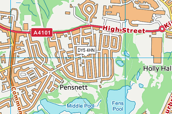 DY5 4HN map - OS VectorMap District (Ordnance Survey) DY5 4HN map - OS VectorMap District (Ordnance Survey)