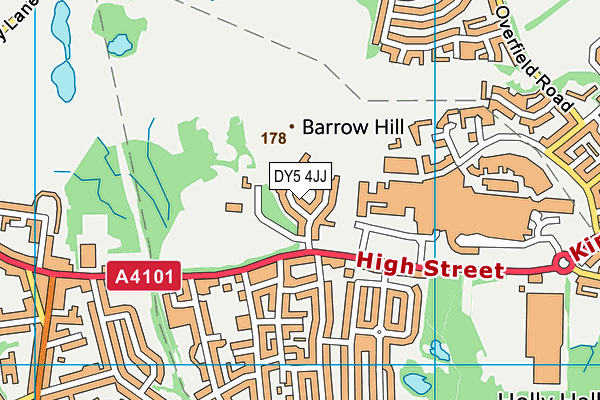 DY5 4JJ map - OS VectorMap District (Ordnance Survey) DY5 4JJ map - OS VectorMap District (Ordnance Survey)
