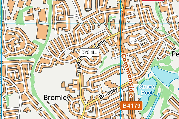 DY5 4LJ map - OS VectorMap District (Ordnance Survey) DY5 4LJ map - OS VectorMap District (Ordnance Survey)