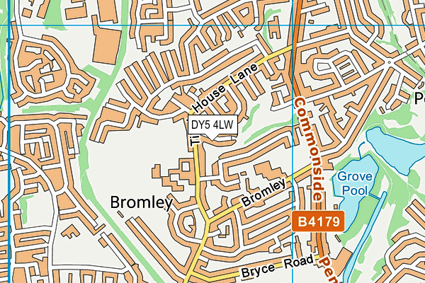 DY5 4LW map - OS VectorMap District (Ordnance Survey) DY5 4LW map - OS VectorMap District (Ordnance Survey)
