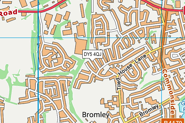 DY5 4QJ map - OS VectorMap District (Ordnance Survey) DY5 4QJ map - OS VectorMap District (Ordnance Survey)