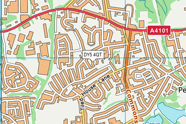 DY5 4QT map - OS VectorMap District (Ordnance Survey)