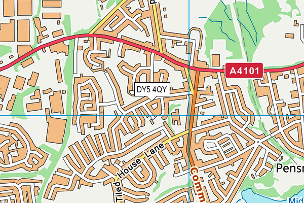 DY5 4QY map - OS VectorMap District (Ordnance Survey)