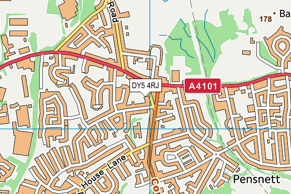 DY5 4RJ map - OS VectorMap District (Ordnance Survey) DY5 4RJ map - OS VectorMap District (Ordnance Survey)