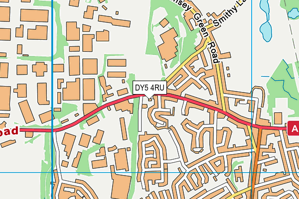 DY5 4RU map - OS VectorMap District (Ordnance Survey) DY5 4RU map - OS VectorMap District (Ordnance Survey)