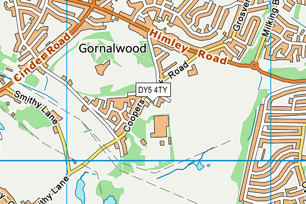 DY5 4TY map - OS VectorMap District (Ordnance Survey) DY5 4TY map - OS VectorMap District (Ordnance Survey)