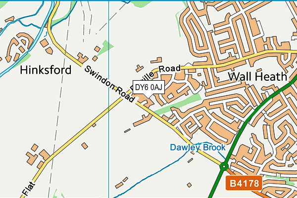 DY6 0AJ map - OS VectorMap District (Ordnance Survey) DY6 0AJ map - OS VectorMap District (Ordnance Survey)