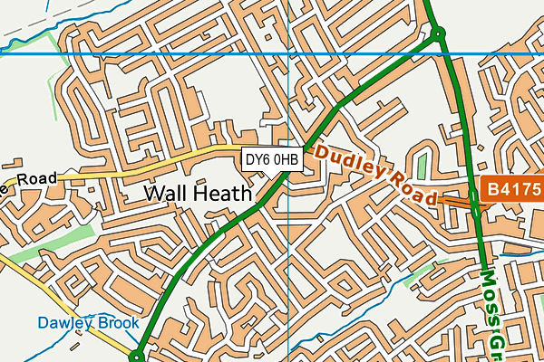 DY6 0HB map - OS VectorMap District (Ordnance Survey)