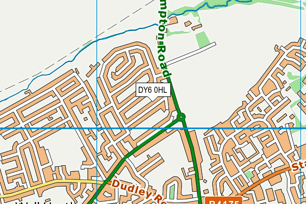 DY6 0HL map - OS VectorMap District (Ordnance Survey) DY6 0HL map - OS VectorMap District (Ordnance Survey)
