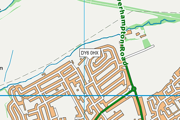 DY6 0HX map - OS VectorMap District (Ordnance Survey) DY6 0HX map - OS VectorMap District (Ordnance Survey)